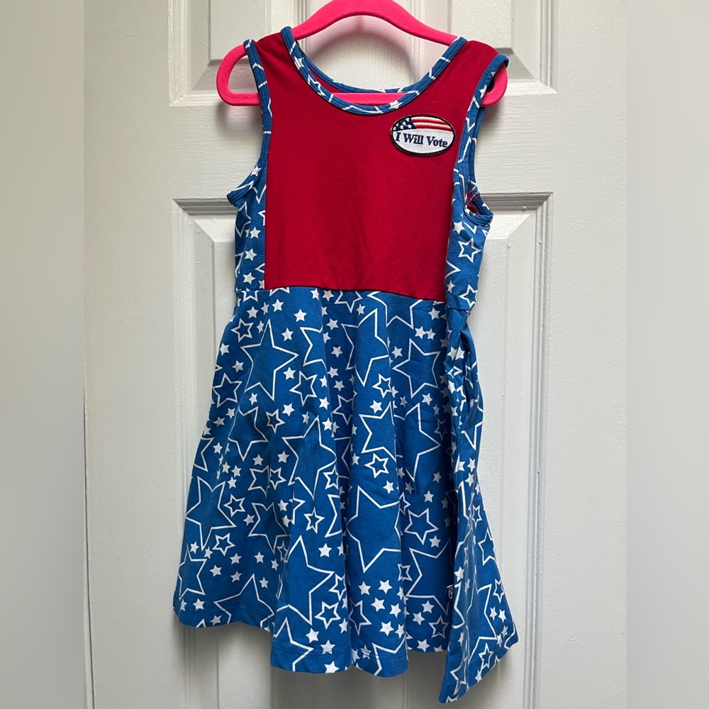 Princess Awesome "I Will Vote!" Patriotic Dress